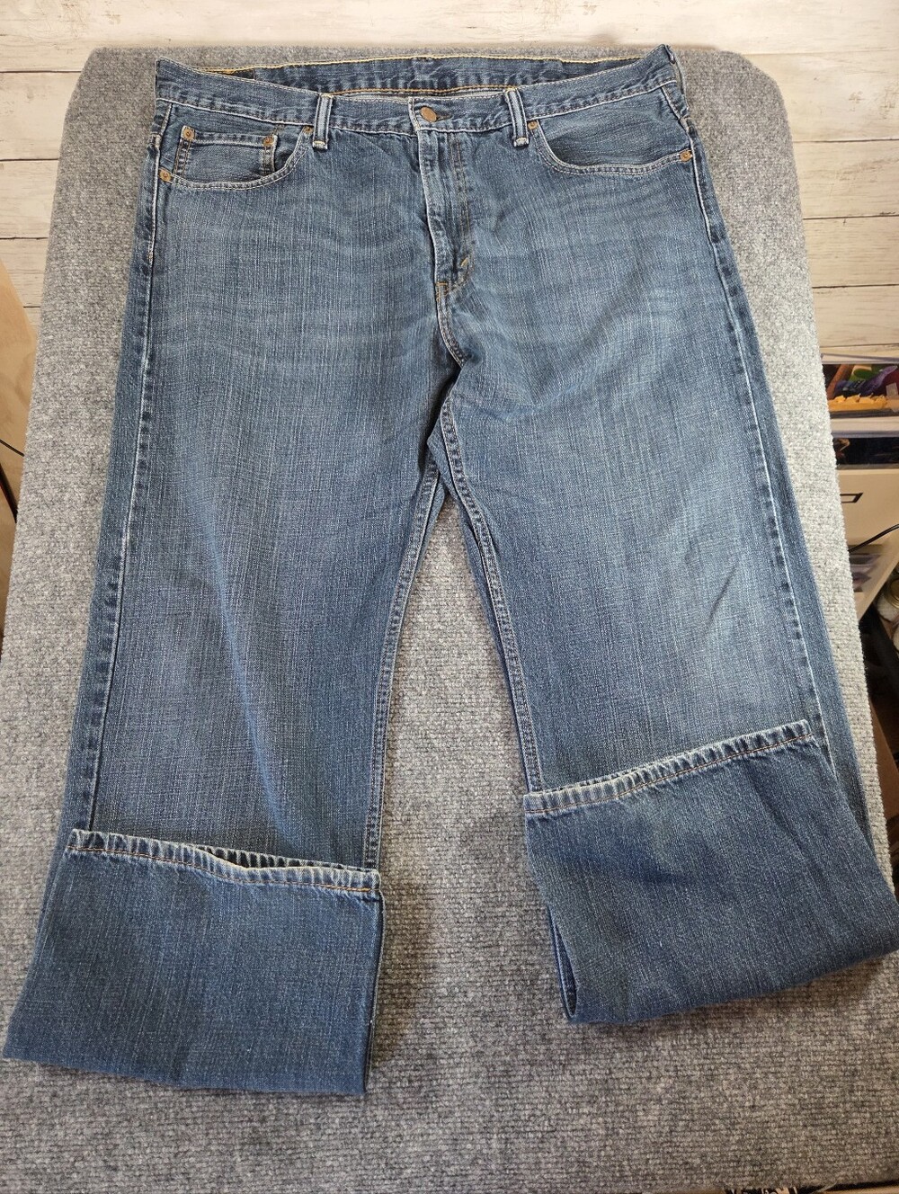 Levi’s 569 Men’s Jeans 38x32 Loose Straight Blue Denim Cotton